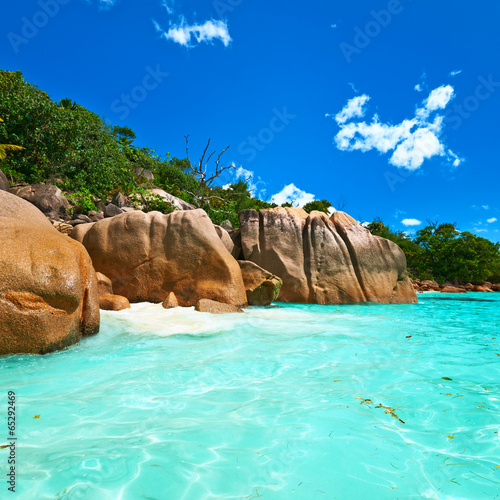 Beautiful beach at Seychelles