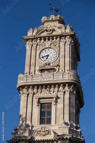 Dolmabahce Clock Tower in Istanbul