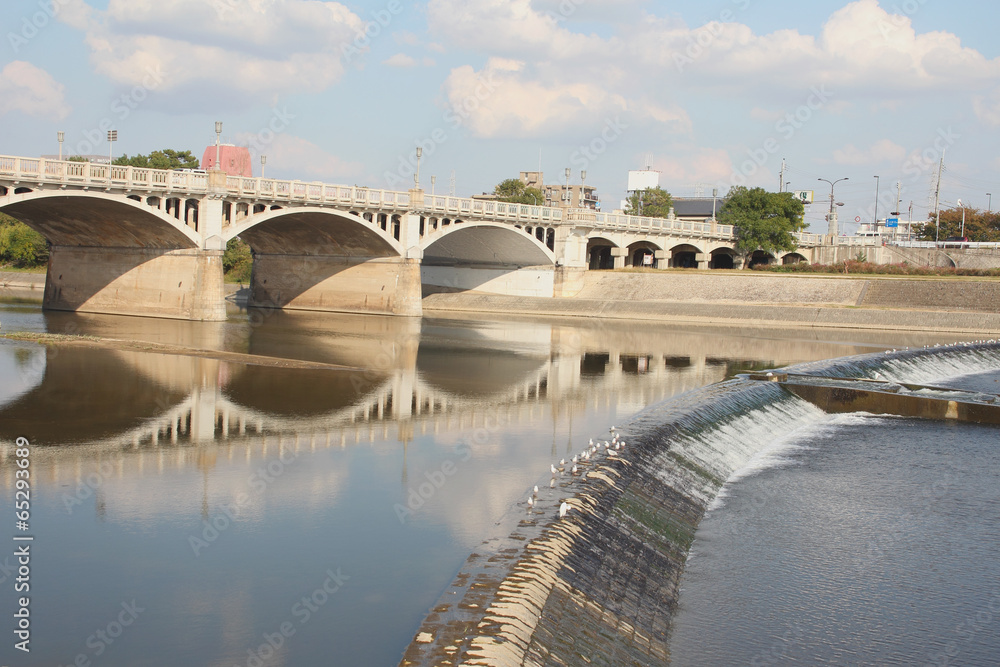 Naklejka premium 武庫大橋