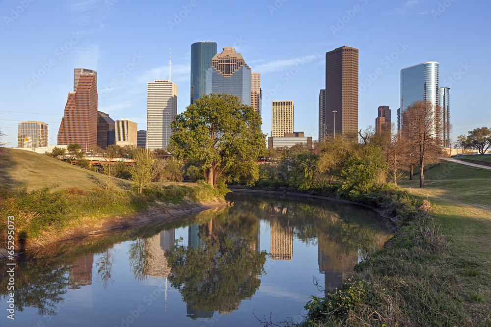 Buffalo Bayou and Downtown Houston, Texas