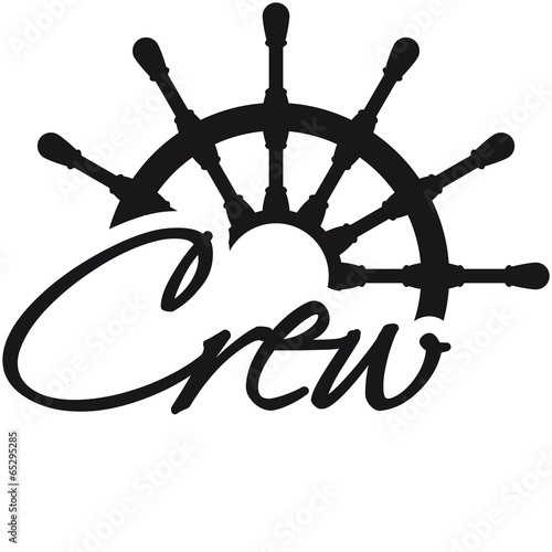 Crew Steuerrad Rang Logo