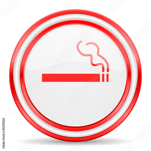 Free Download cigarette red white glossy web icon - GFXLoad