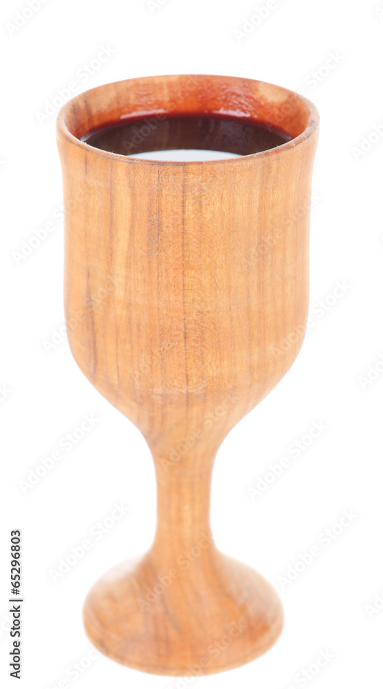 Fototapeta premium Cup of wine isolated on white