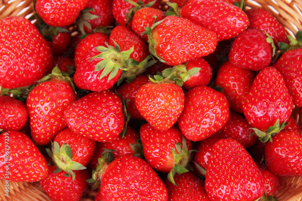 Ripe sweet strawberries background Ripe sweet strawberries background