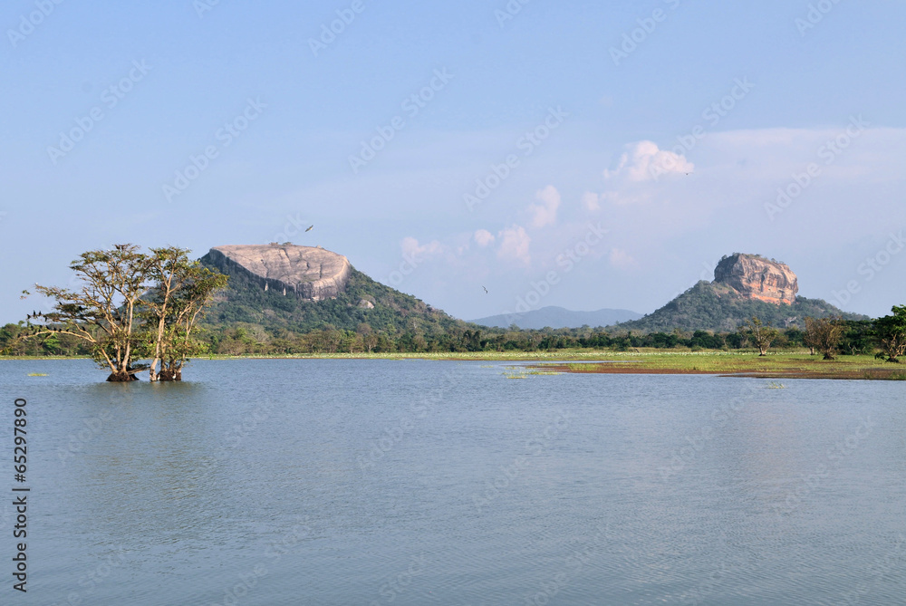 Sigiriya and Pidurungala Rock in Sri Lanka