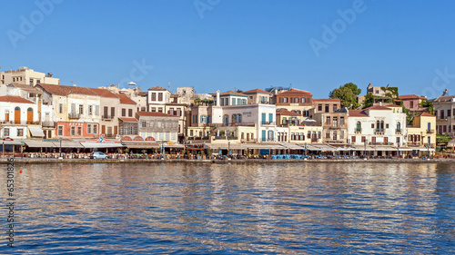 Chania harbor in the early morning