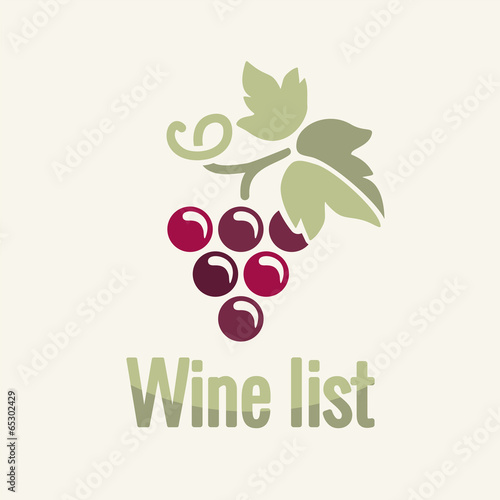 Wine vintage grapes label background