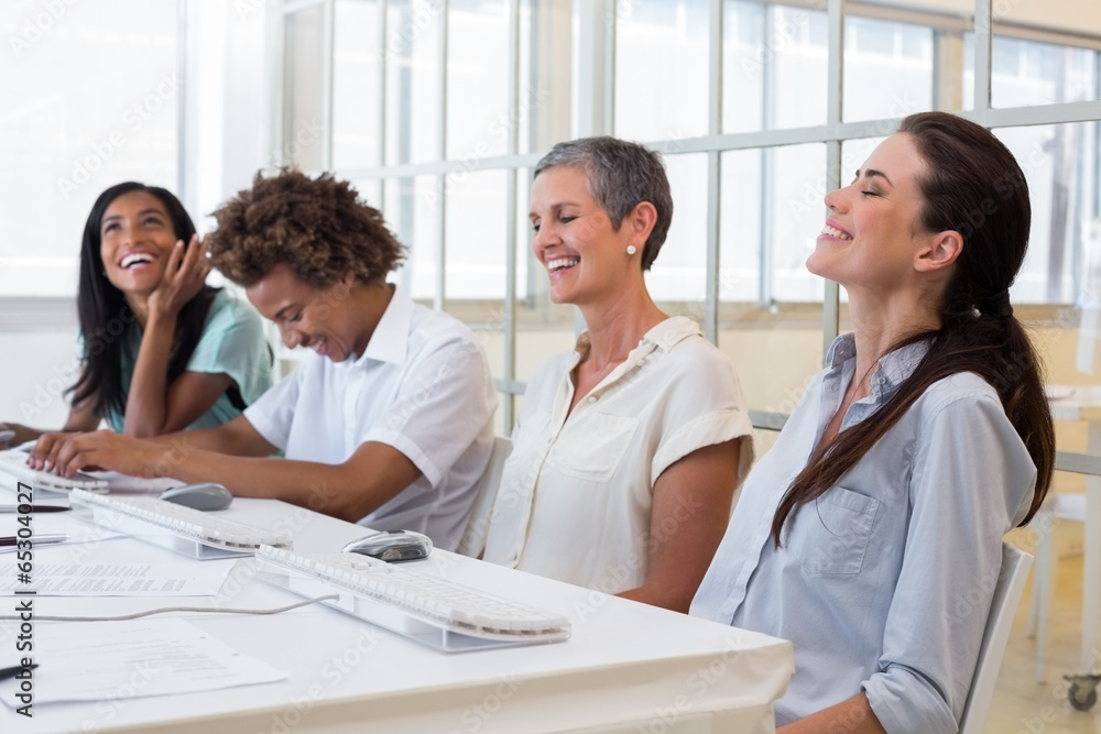 Attractive business people at business meeting Attractive business people at business meeting