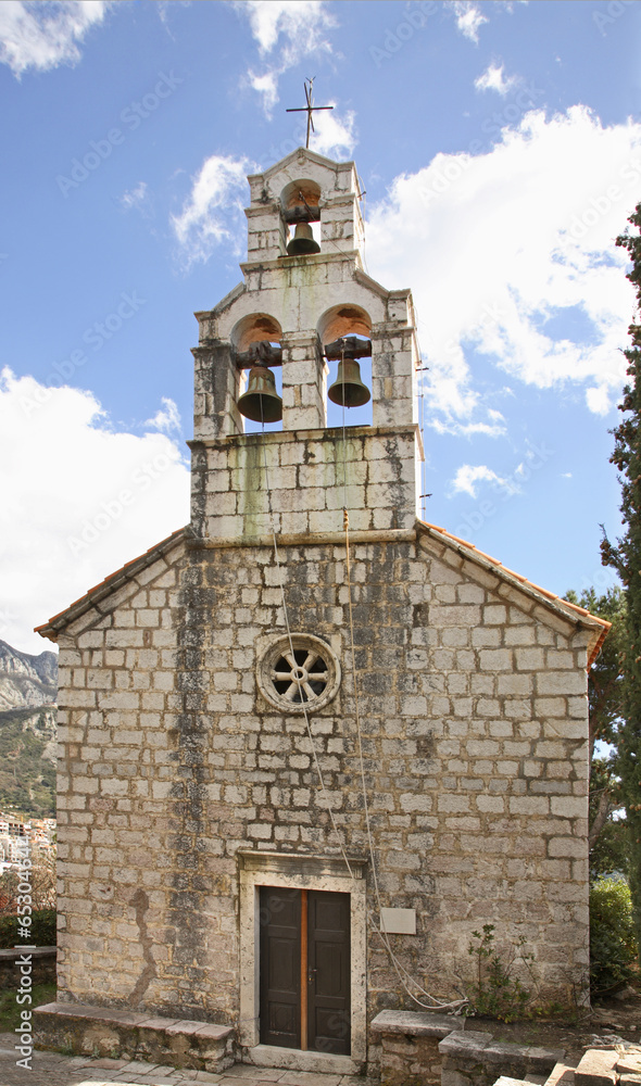 St. Stephen's church in Sveti  Stefan. Montenegro