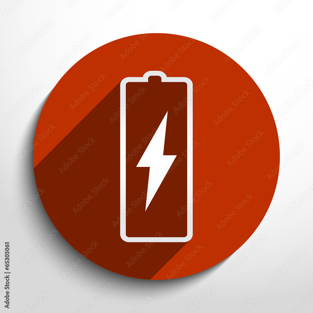 Vector battery icon background Vector battery icon background