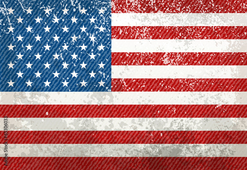 Vintage american flag