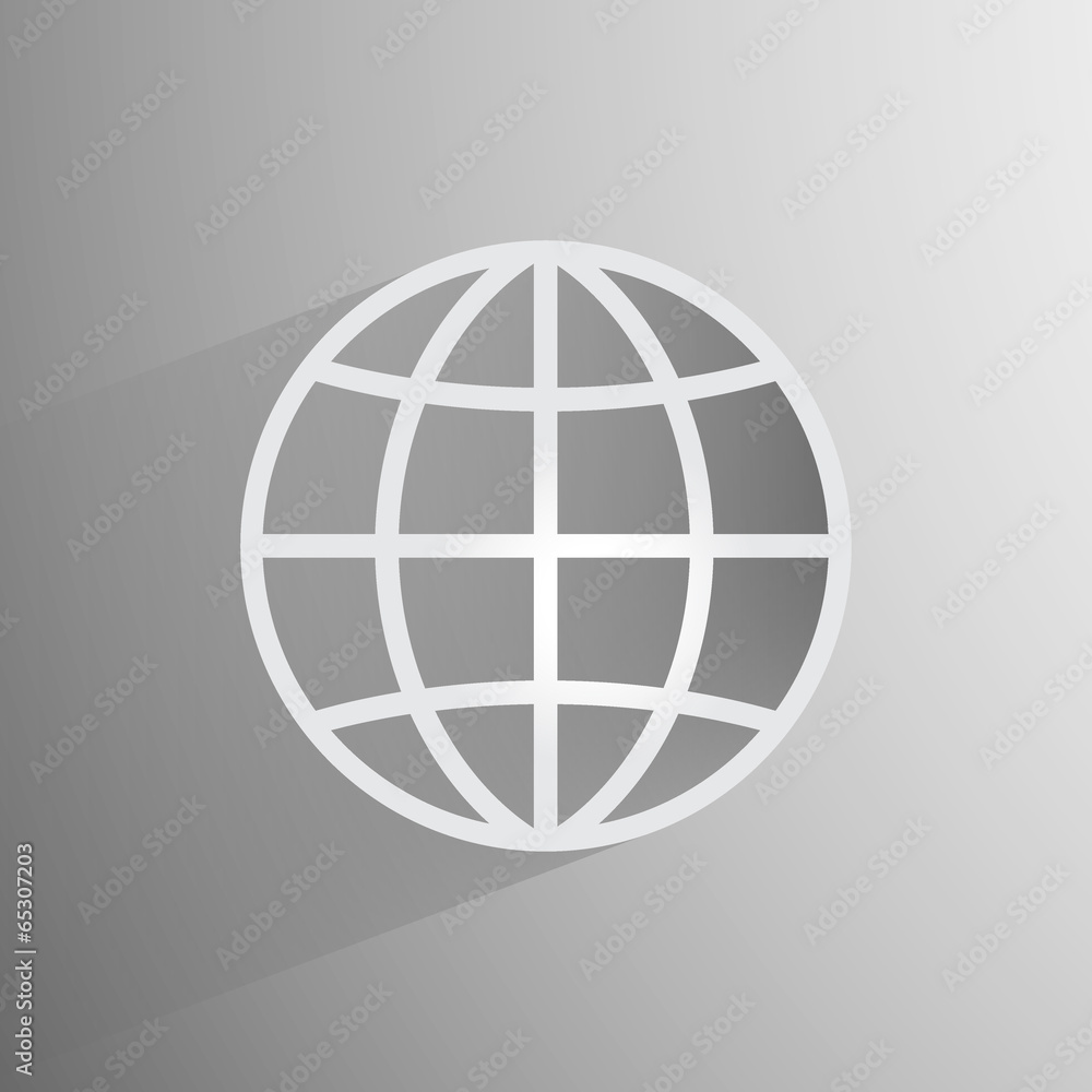 Vector globe icon