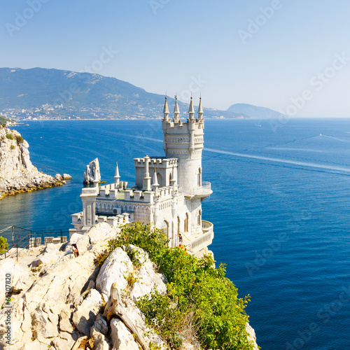 Cut-away of the South Coast of Crimea Yalta, Swallow's Nest Cast