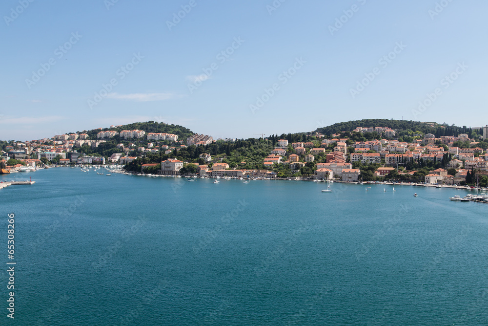 Croatian Homes Across Calm Blue Bay