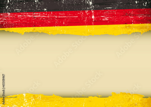 German scratched flag