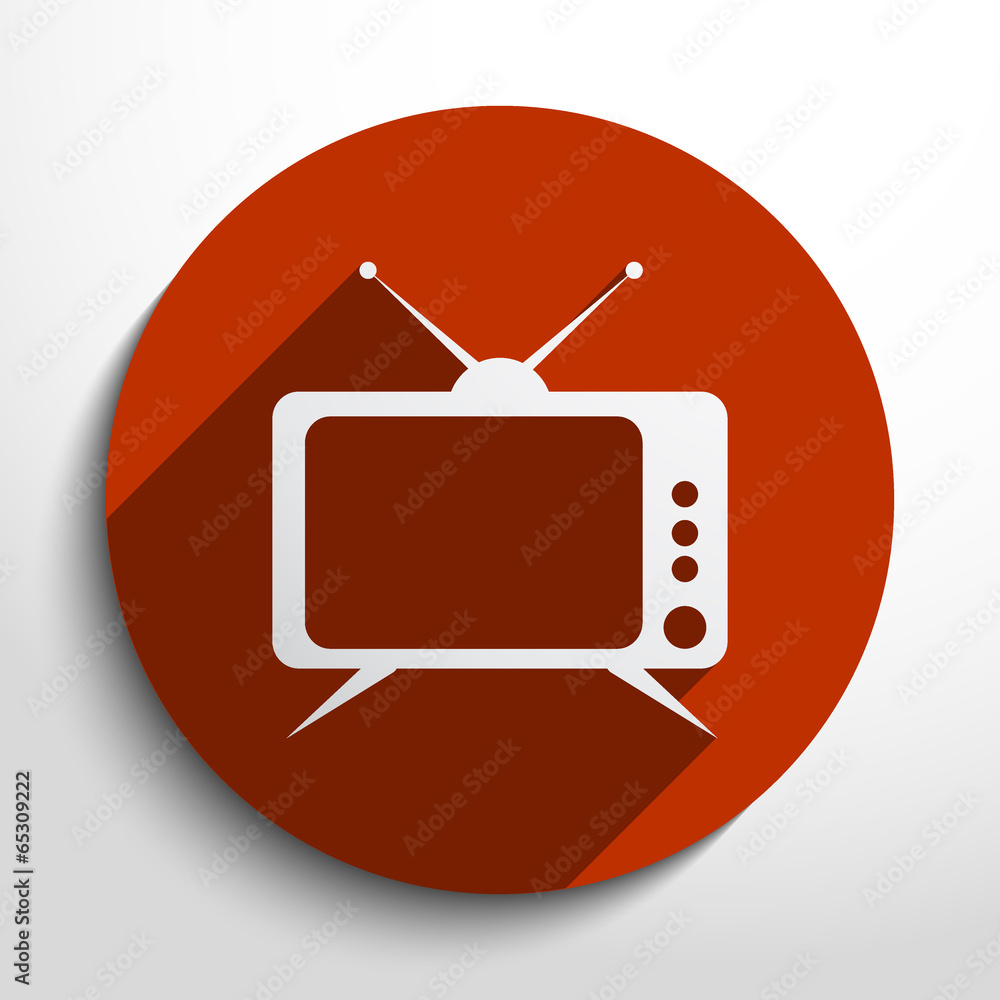 Vector tv web icon Vector tv web icon