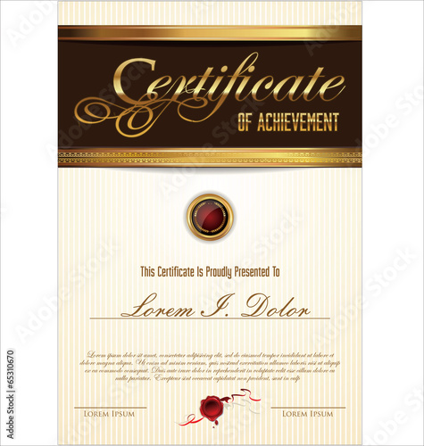 Certificate template