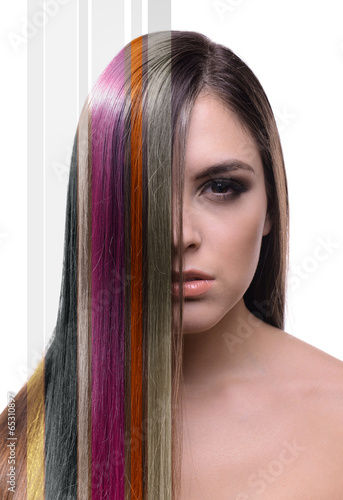 Beautiful young woman with ...