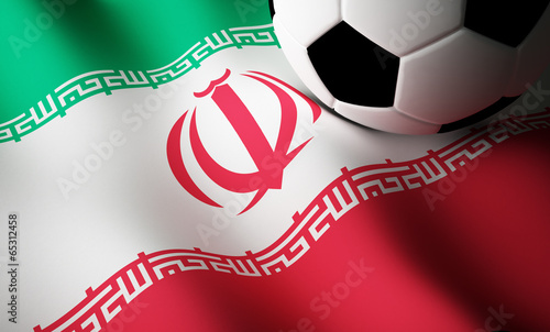 Iranian flag, football