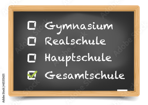Schultafel Gesamtschule