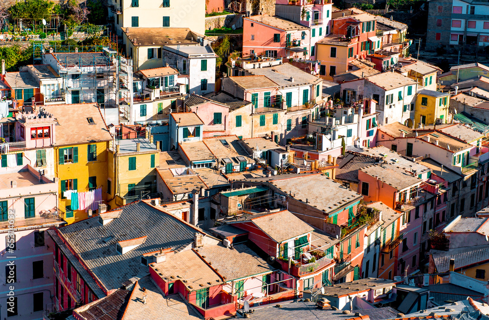 View of Vernazza. Italian Riviera