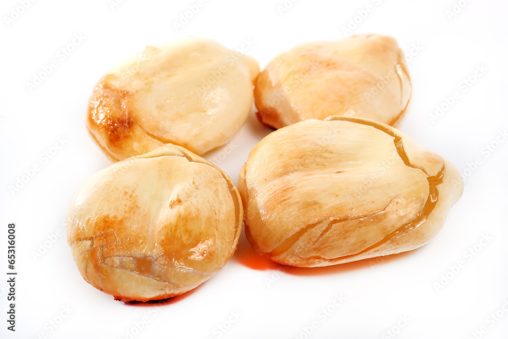 fresh toddy palm seeds after peeling