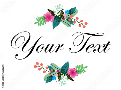 your text flower