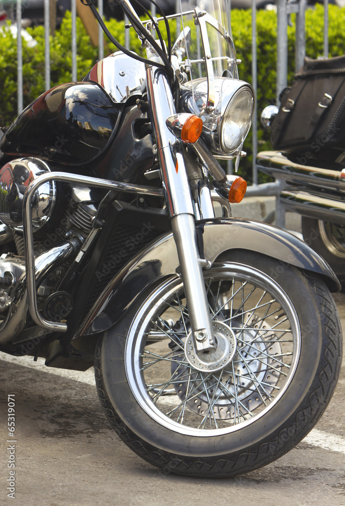 Fototapeta premium Przednie koło motocyklowe