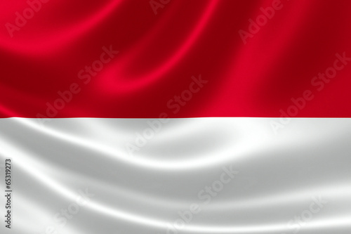 Indonesian Flag Close Up