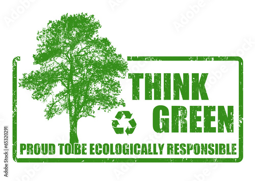 Think green stamp