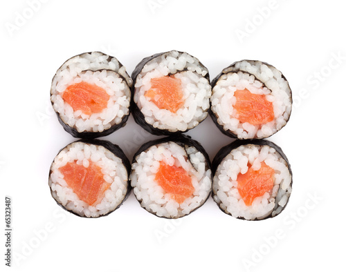 Sushi maki with salmon