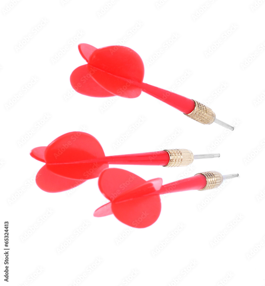 three darts isolated on white three darts isolated on white