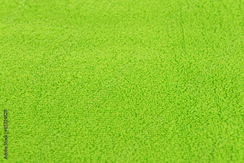 Green towel close-up
