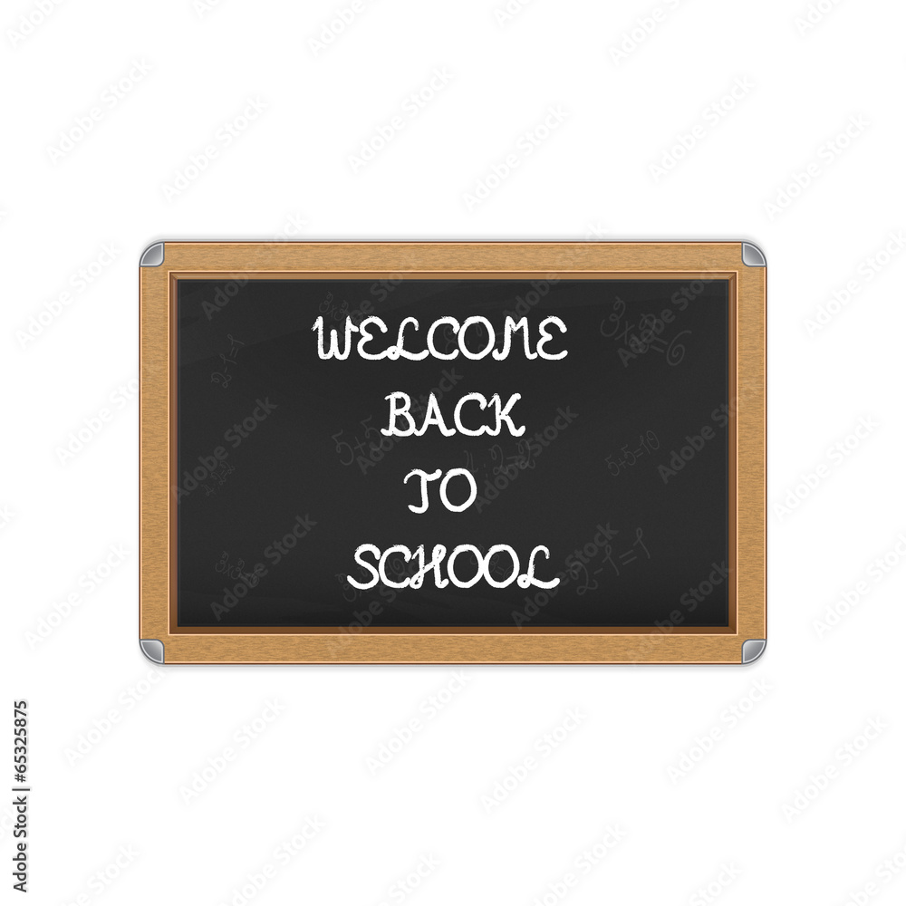 welcome back to school blackboard