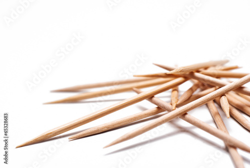 group of wood toothpicks