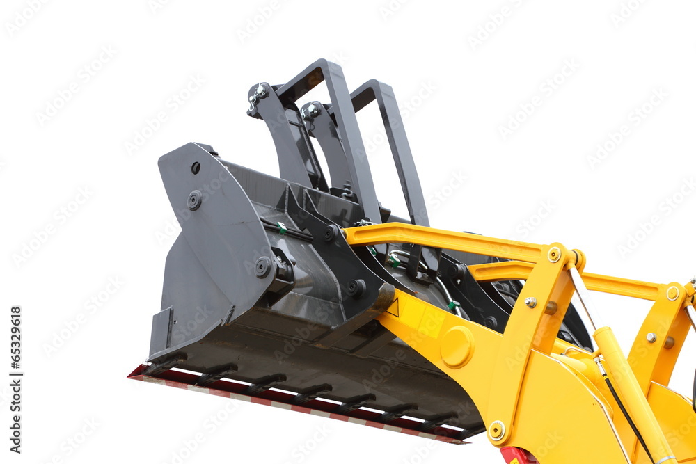 Digger excavator isolated on white background Digger excavator isolated on white background