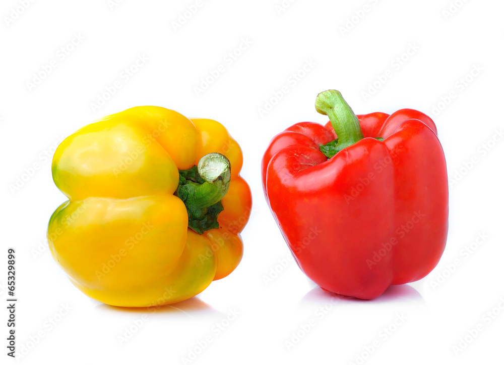 sweet pepper isolated on white background sweet pepper isolated on white background
