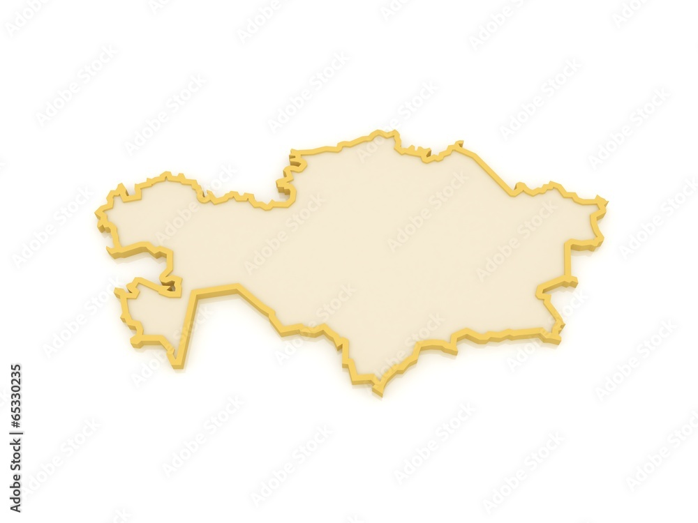 Fototapeta premium Map of Kazakhstan.