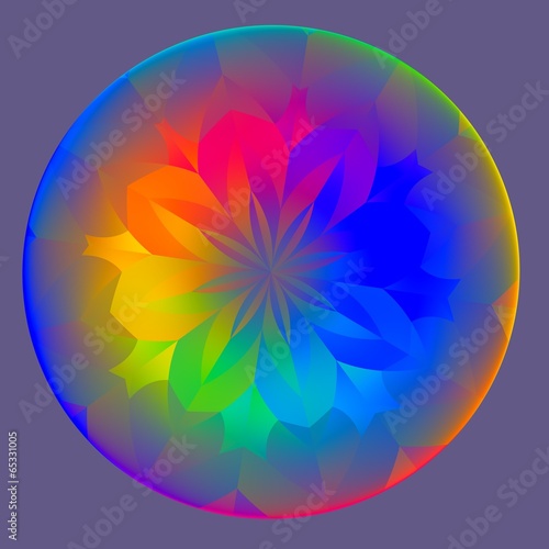 Retina - Contact Lens - Abstract Transparent Colorful Structure