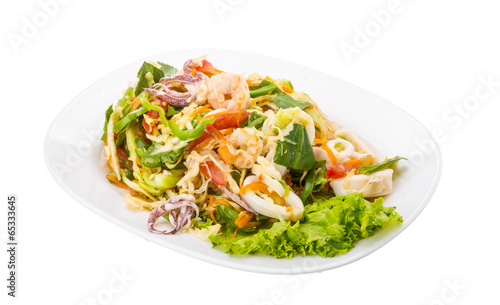 Asian seafood salad