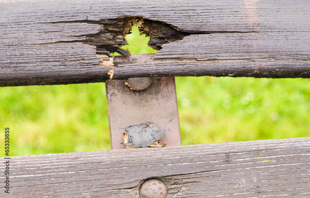 Old damaged wooden bench Old damaged wooden bench