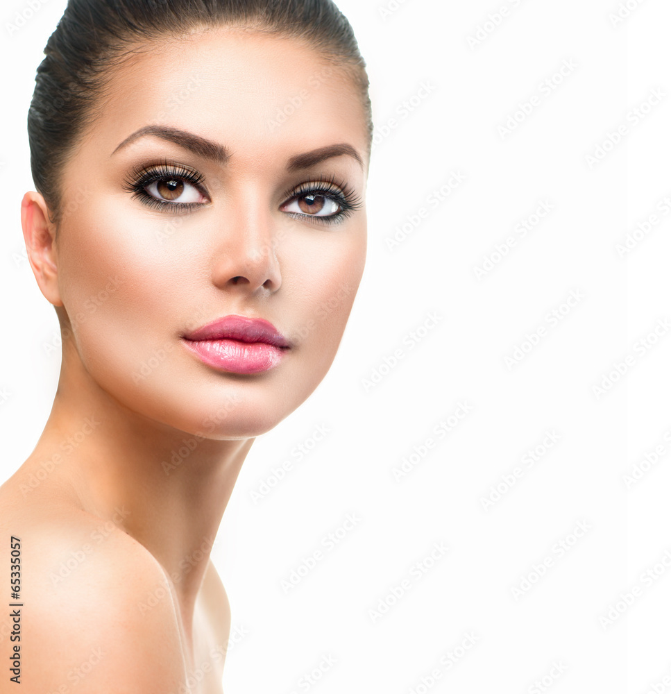 Beautiful Spa Woman Smiling. Perfect Fresh Skin Beautiful Spa Woman Smiling. Perfect Fresh Skin
