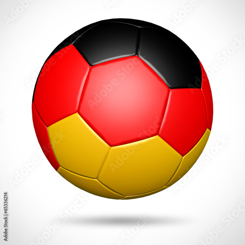 3D soccer ball with Germany flag element and original colors