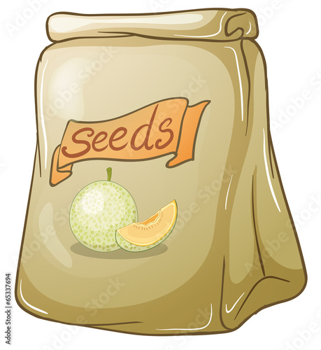 A pack of melon seeds