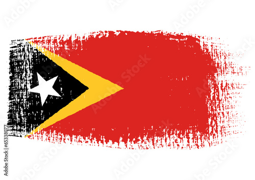 brushstroke flag East Timor