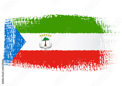 brushstroke flag Equatorial Guinea