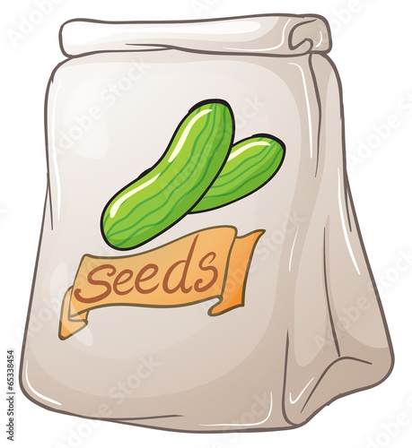A pack of vegetable seeds