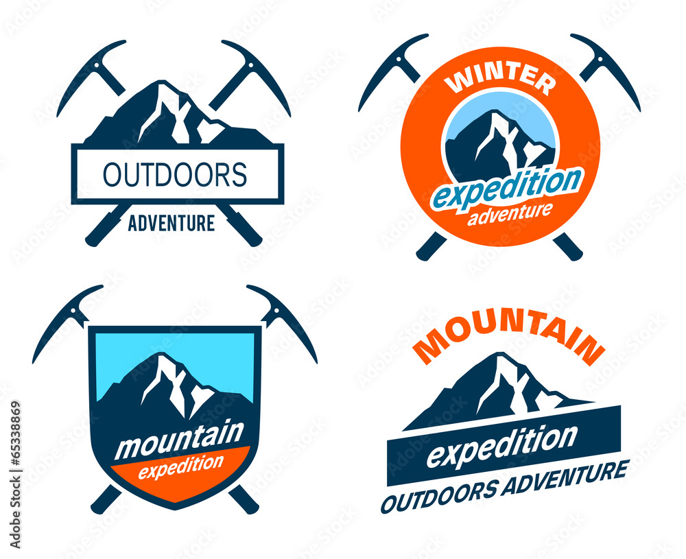 Mountain Expedition Badges - Icons