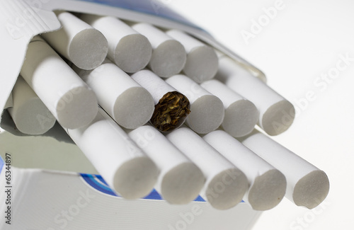 Pile of cigarettes photo