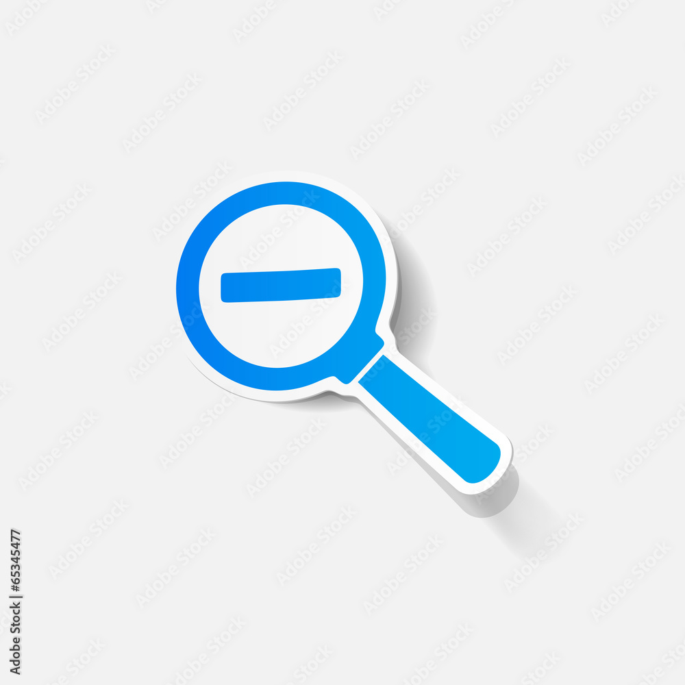 realistic design element: magnifier realistic design element: magnifier